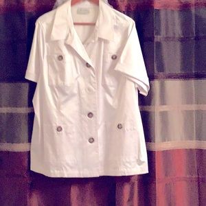 White double breasted jacket 2x